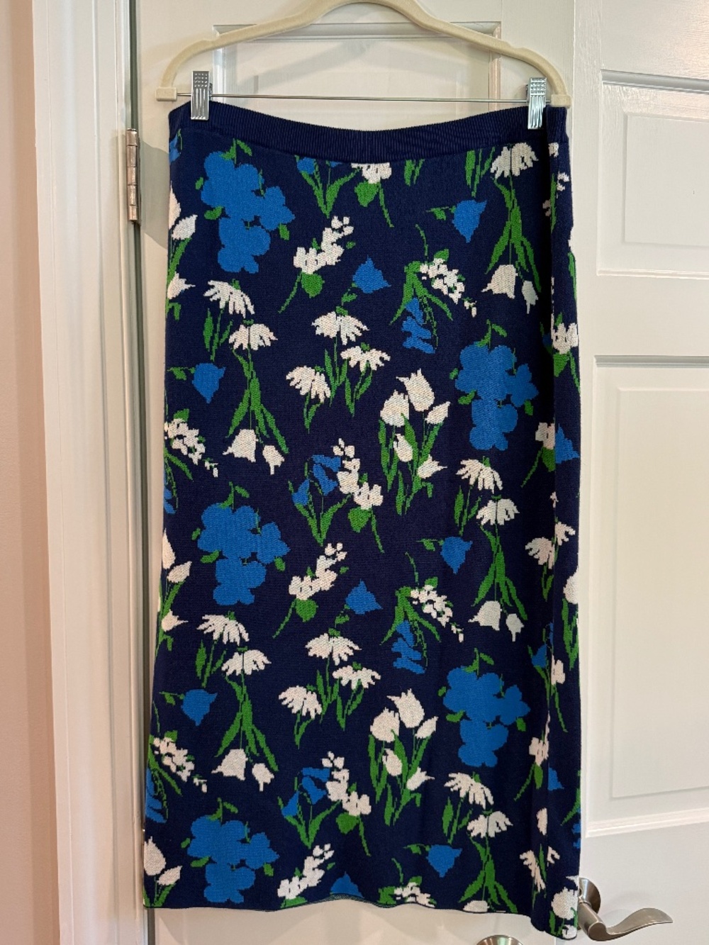 Kate Spade x Target Navy Floral Knit Skirt Size Large
